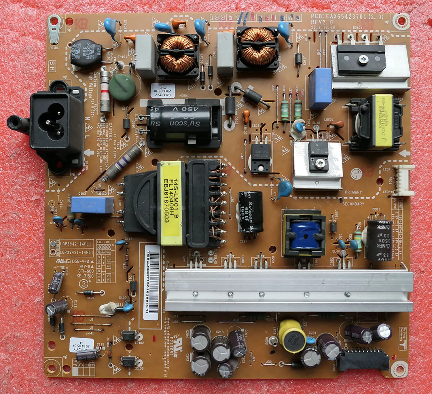 42GB6310-CC EAX65423701(1.9) P3942-14PL1 test ok circuit board motherboard