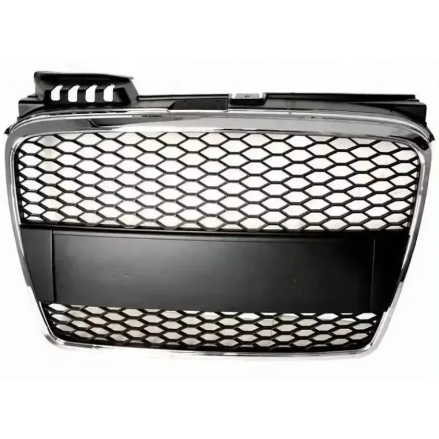 Honeycomb Grill Mesh Front Hood Grille Front Bumper Grill Center Grille for RS4 Grill for Audi A4 B7 2005-2007(not for Sline)