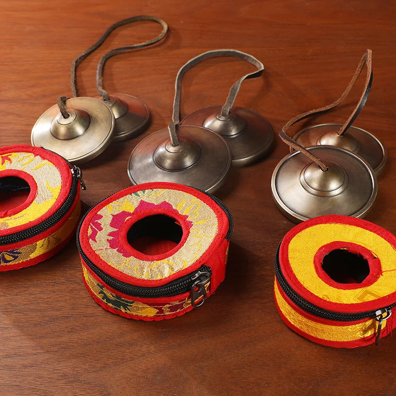 Ring Bells Handmade Bronze Ring Bells Ring Bells Cymbals Boxes Sound Therapy Yoga Meditation Ding Xia Sound Crisp