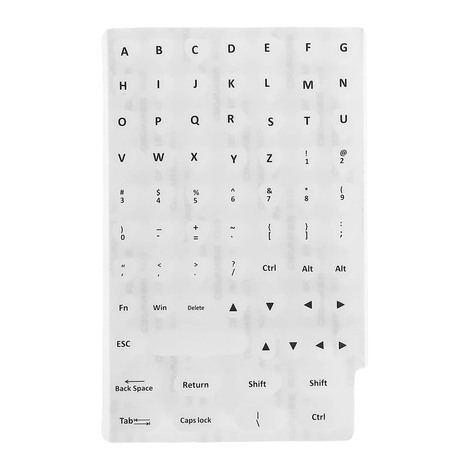 

1pcs Keyboard Key Stickers Soft Silicone Covers Laptop Comfortable Quiet Typing Nail Protection Gaming Use Keyboard