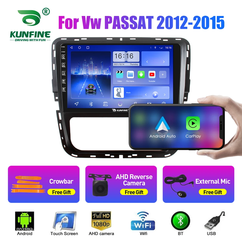 

2Din Android автомобильный радиоприемник для Vw PASSAT 2012-2015 аудио мультимедийный плеер Carplay GPS навигация стерео Android авто Wi-Fi