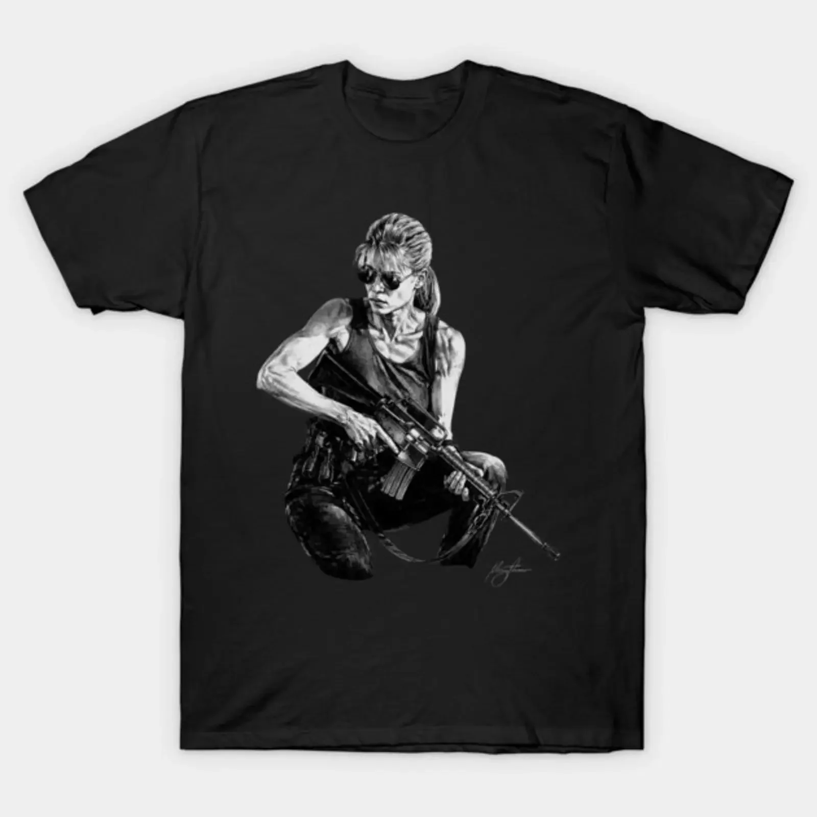 Sarah Connor Retro Design T Shirt vintage Washed Slightly Stylish designer clothes streetwear Casual Soft Unisex graphic