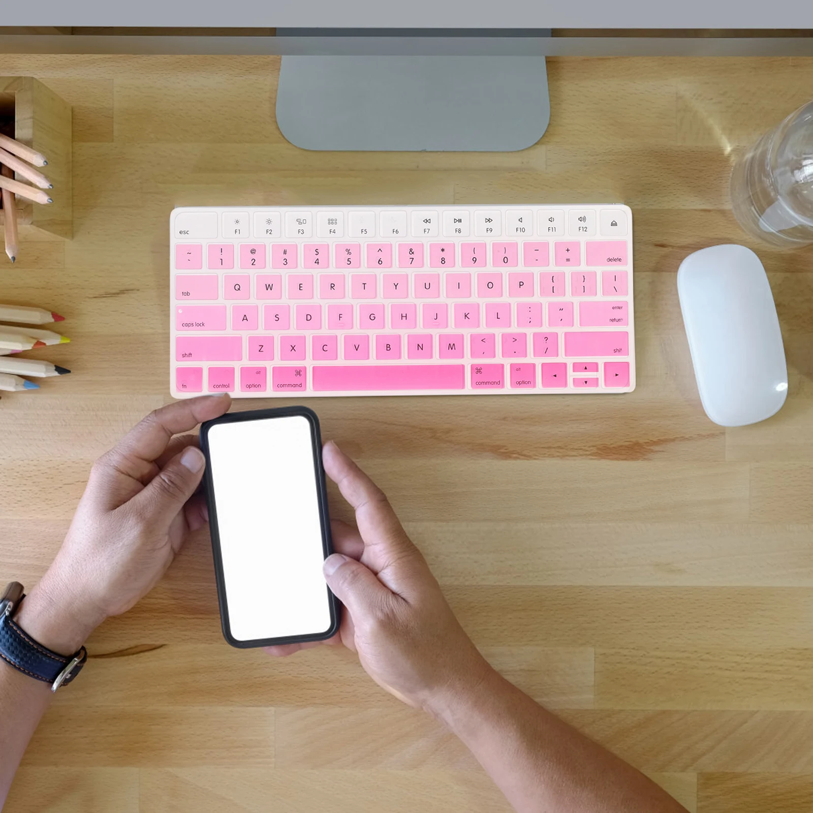 

Laptop Computer Keyboard Dust Cover Silicone for Protector Covers Pink Universal