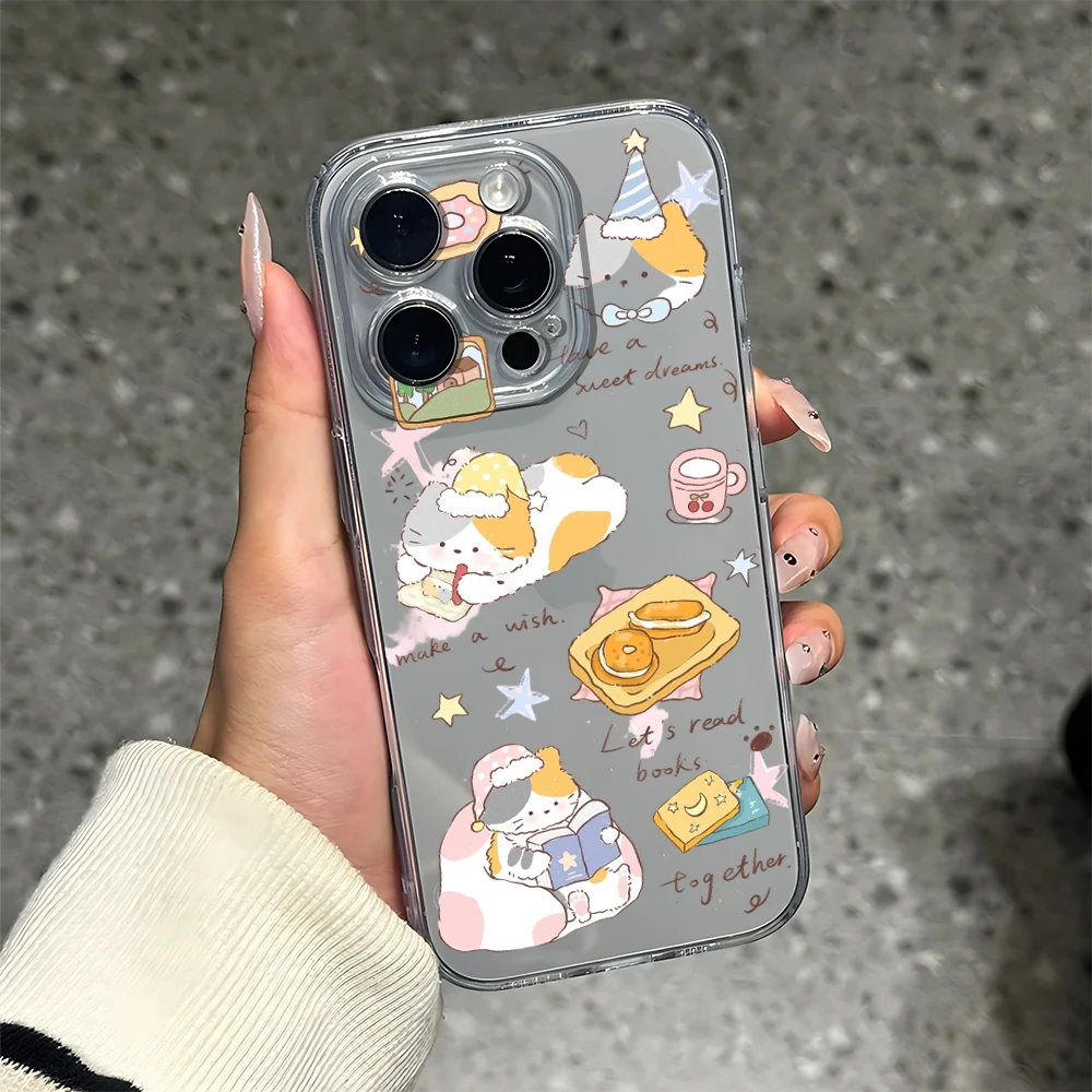 

Enjoy Life Kitten Silicone Phone Case for IPhone 17 16 15 14 13 12 11 Pro Xs Max Air Mini 7 8 6 6s Plus SE 2020 2022 Cover