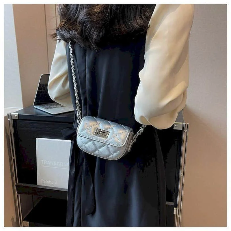 

Сумки через плечо для женщин, мини-сумки в корейском стиле, универсальные сумки, эстетические женские модные квадратные сумки с цепочкой из искусственной кожи