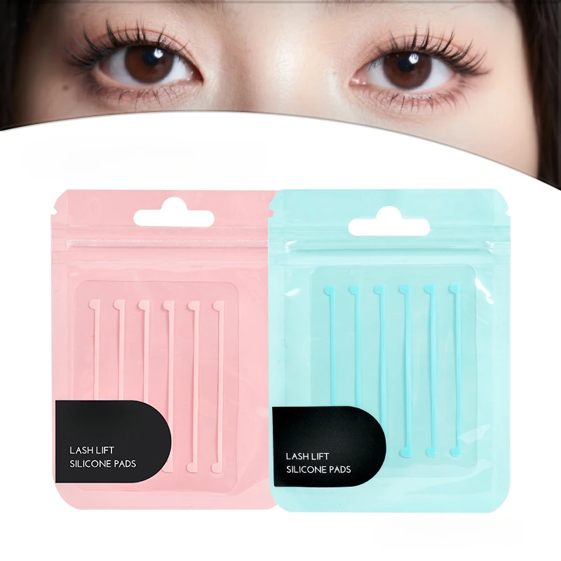 6pcs Silicone Eyelash Lifting Stripe  Lash Lift Curlers Pads DIY Eyelash Extension Eye Makeup Tools，Eyelash Perm Silicone Pads