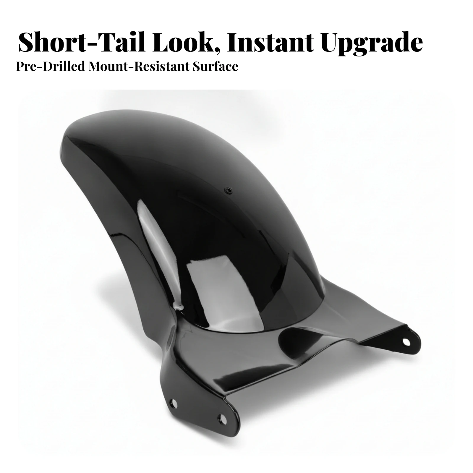Motorcycle Rear Mudguard Streamlined Motorcycle Rear Mudguard Splash Guard Easy to Install Sturdy