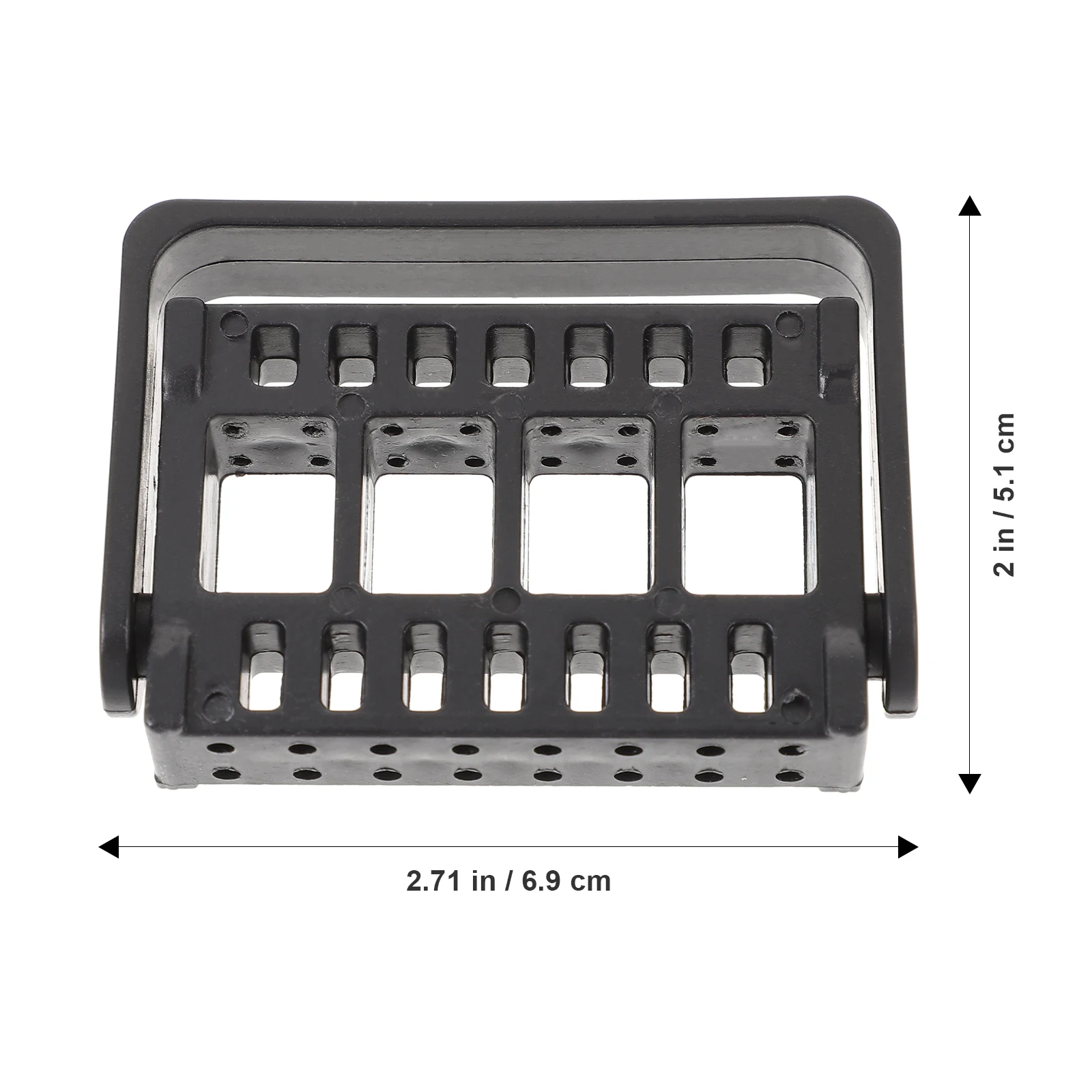 

16 Holes Nail Grinding Tool Box Durable Lightweight Storage Case for Drill Bits Manicure Organizer Home Professional Use