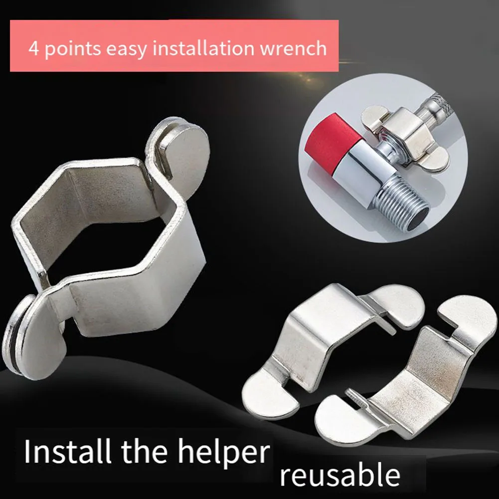 4-point Hose Detachable Wrench Hex Nut Wrench Repair Tool For Splitting Hoses Tap Spanner Reusable Water Heater Faucet Wrench