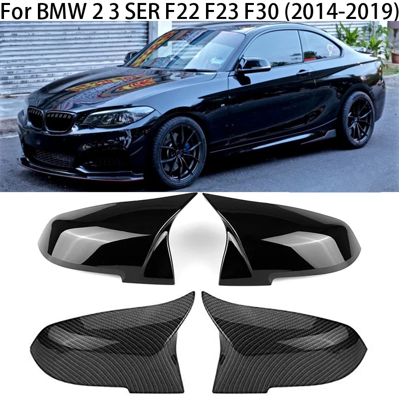 

For BMW 2 3 SER F22 F23 F30 2014 2015 2016 2017 2018 2019 Carbon Fiber Car Side Door Wing rearview mirror spare parts accessorie