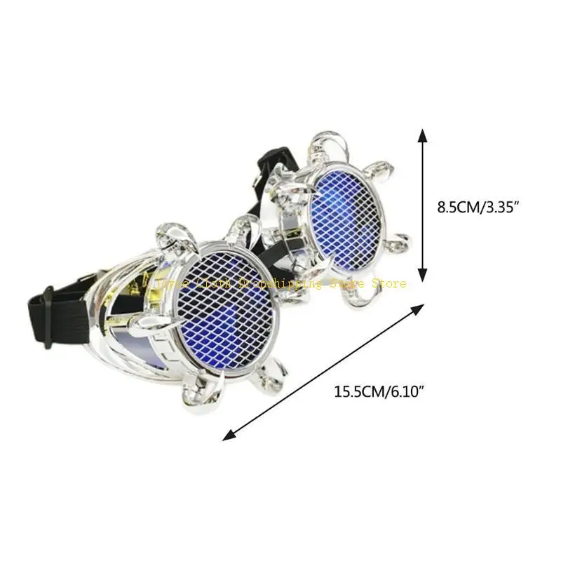 أزياء النظارات الشمسية خمر نظارات Steampunk نمط فاسق النظارات تأثيري النظارات 10CD