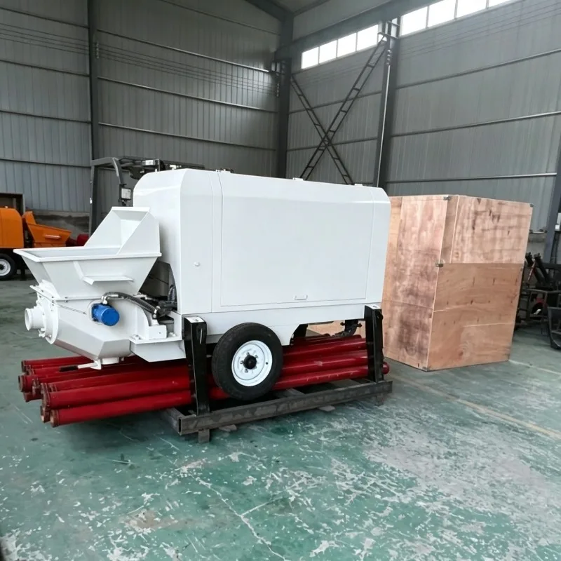 Integrated Concrete Mixer Pump Low Freight Compact Transport Size High Work Efficiency Diesel/Electric Concrete Pumping Machine