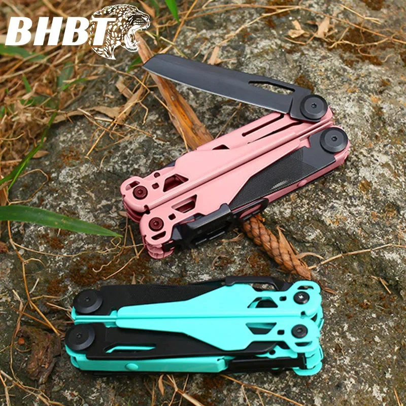 Imagem -02 - Bhbt 19 em Alicate Multitool Faca Dobrável Multi Ferramenta Chave Hoxagon Acampamento ao ar Livre Sobrevivência Equipamentos Edc Ferramentas de Manutenção