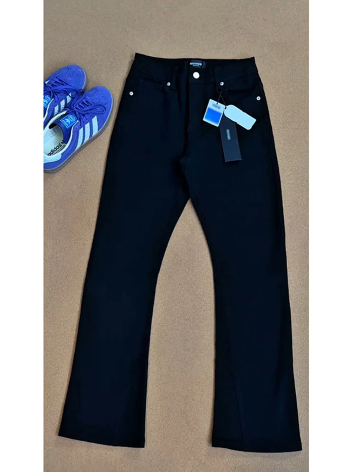 

Bla Slim Fit Straight Leg Men's Jeans GTLA Knife Le Design High Waist Straight Tube Pants Youthful Trendy Denim Jeans