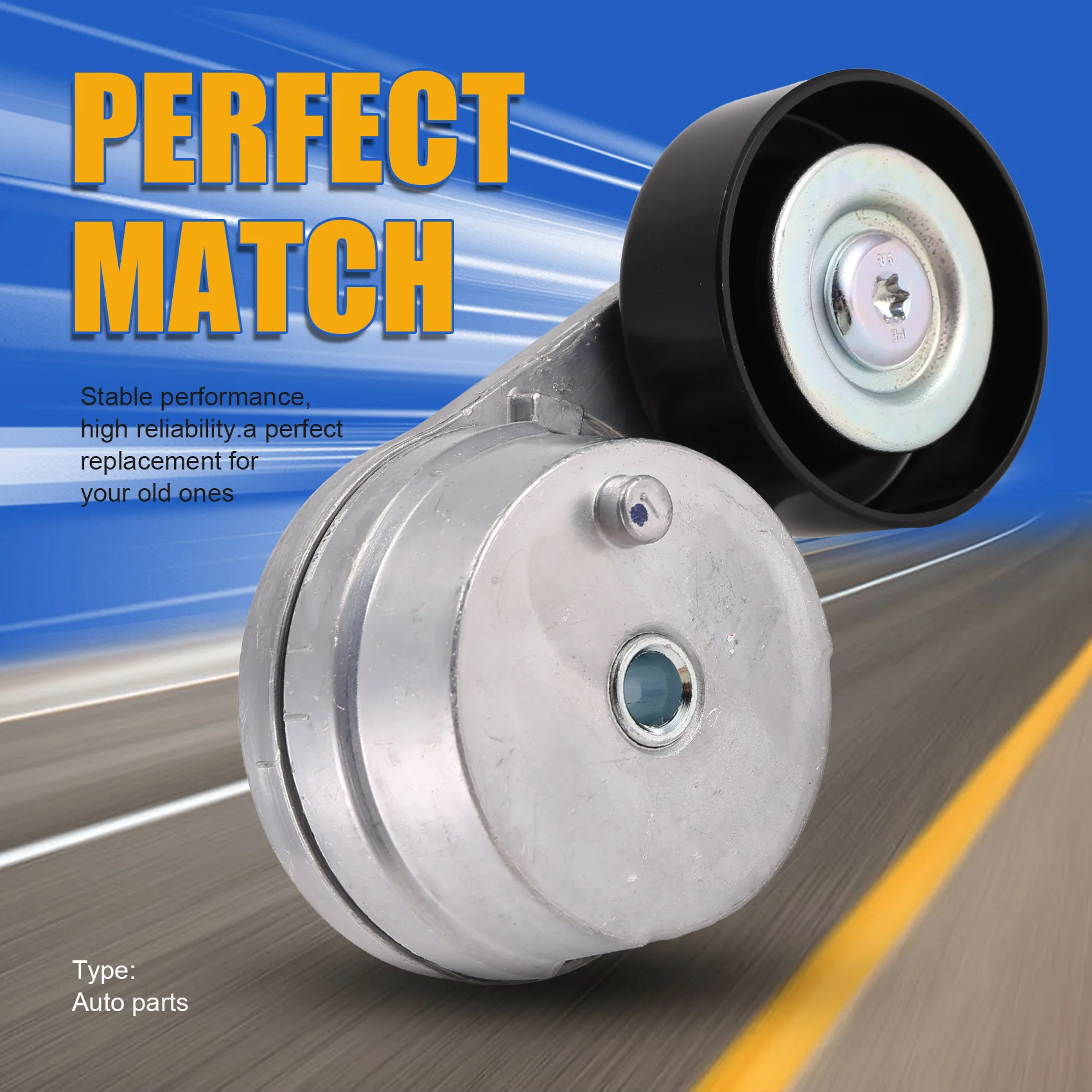 

Excellent-Belt Tensioner Belt Tensioner Wheel 12627119 25201166 For Buick Opel Cadillac GMC