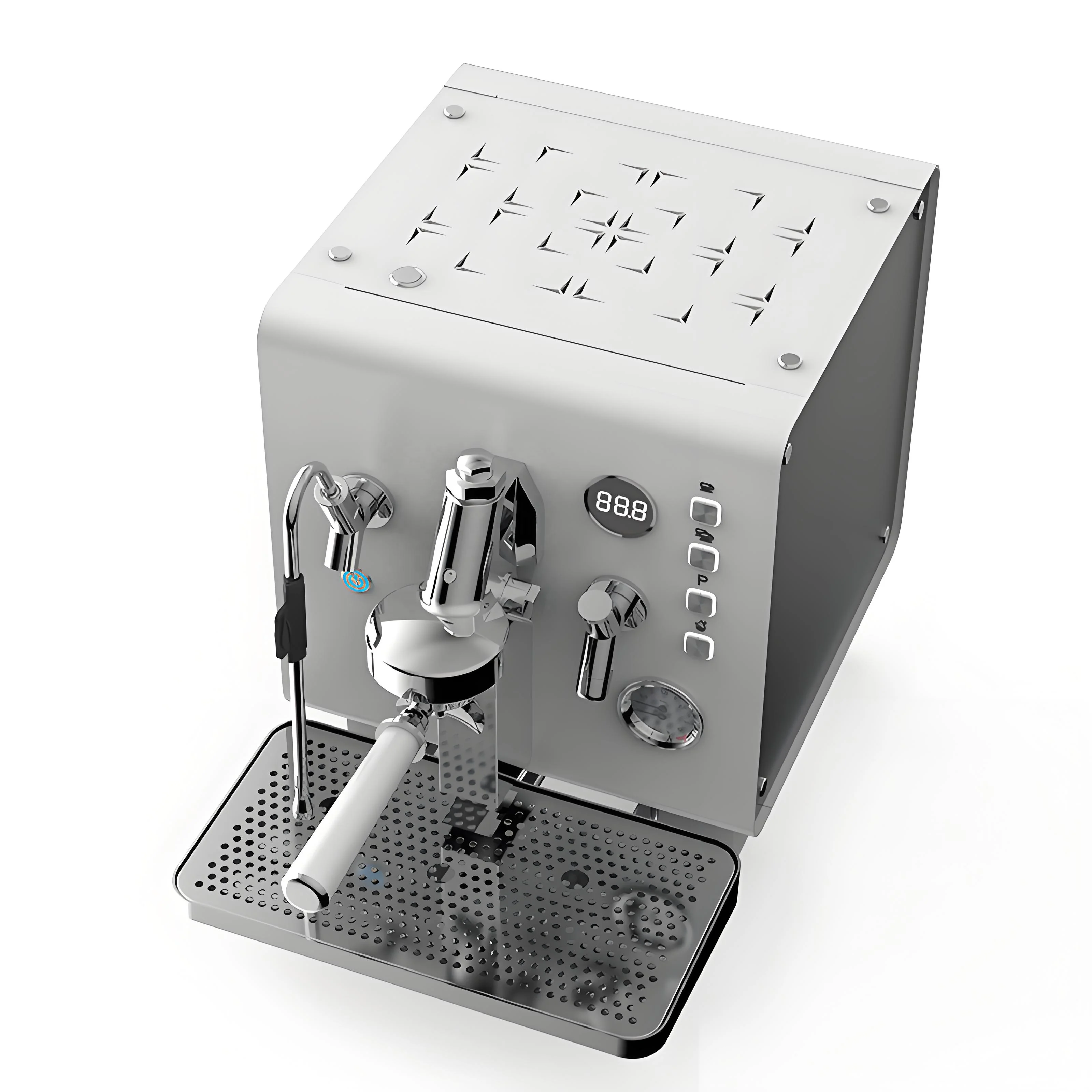 ST Commercial Cube 6.6L Stainless Steel Boiler E61 Brew Head Rotary Pump Tailgate Coffee Espresso Machine