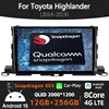 トヨタ ハイランダー クルーガー 3 XU50 2013-2019用 Android 15 カーラジオ ワイヤレスCarPlay対応 オートマルチメディア ビデオプレーヤー 4G WIFI ナビ 1