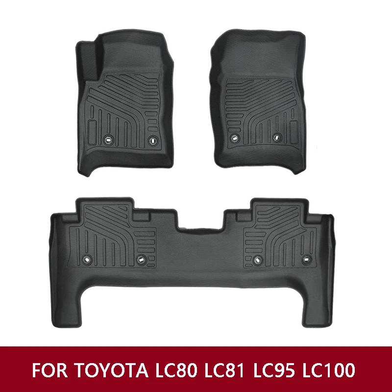 

For Toyota LC80 LC81 LC95 LC100 Land Cruiser Carpet Floor Mat TPE Thickened Car Mats Land Cruiser Interior Accessories