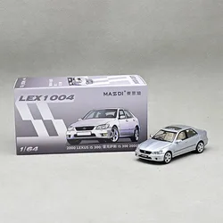 Diecast 1/64 Scale Lexus IS300 Sedan 2000 Simulation Alloy Car Model Static Display Collectible Gift Toy Souvenir Decration