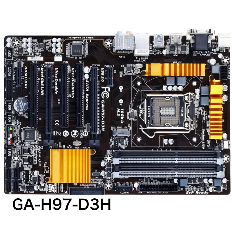 

For Gigabyte GA-H97-D3H Motherboard 32GB LGA 1150 DDR3 ATX H97 Mainboard 100% Tested OK Fully Work Free Shipping