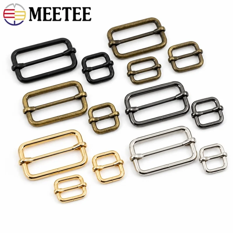 30Pcs 13/16/20/25/32/38/50mm Metal Pin Buckles for Belt Handbag Strap Adjustment Clothing DIY Leather Craft Hardware Accessories