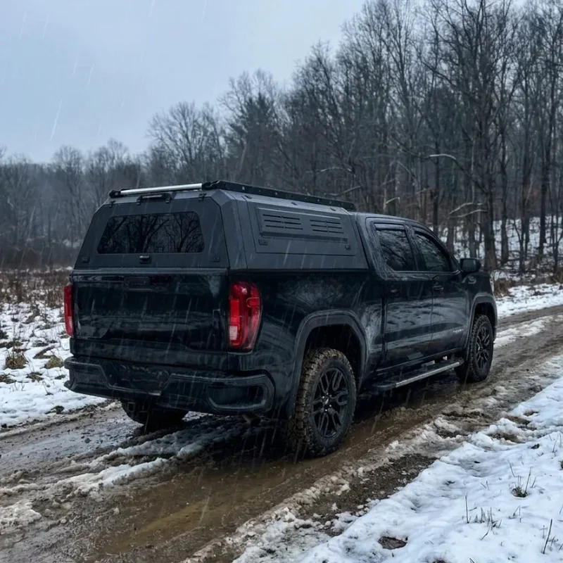 Auto Parts Heavy Duty Aluminum Weatherproof Hardshell Truck Canopy Overland Exterior Tuning 4x4 Off-Road for Hilux Tundra LC79