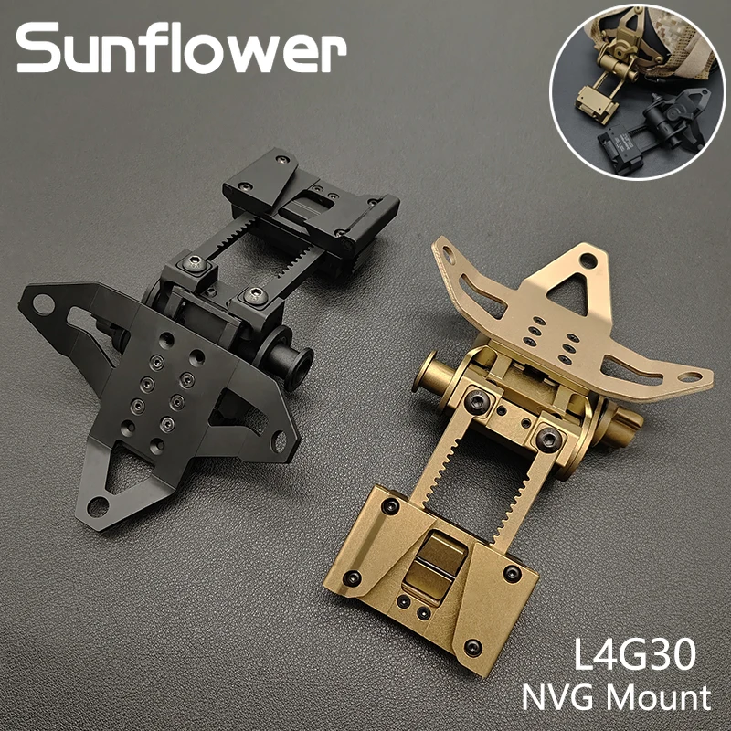 Tactical Metal L4G30 NVG Helmet Hunting Fluid Bracket Connection PVS/14/15/18/31 Adjustable Quick Installation System Adapter