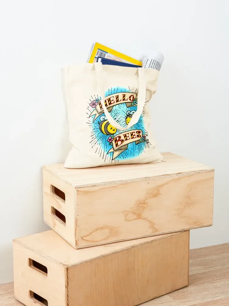 مرحبا النحل! الملونة حمل حقيبة قماش حمل حقيبة سيدة مخصصة حمل حقيبة