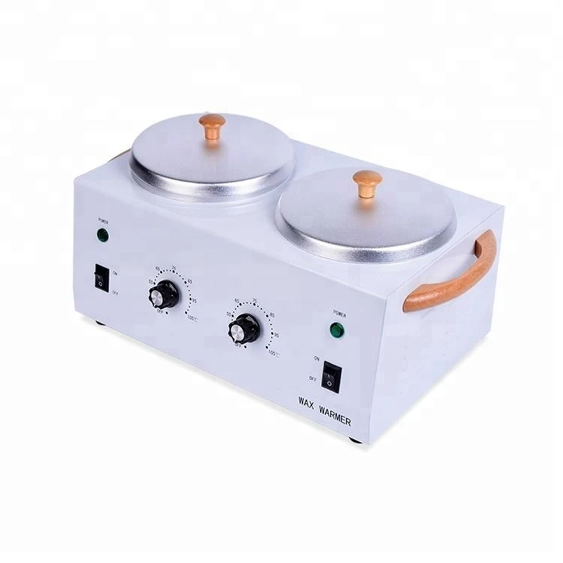 Professional Double Pot Wax Heater for Hair Removal Depilatory Warmer for Face Head Body Hands Feet IT Plug Type