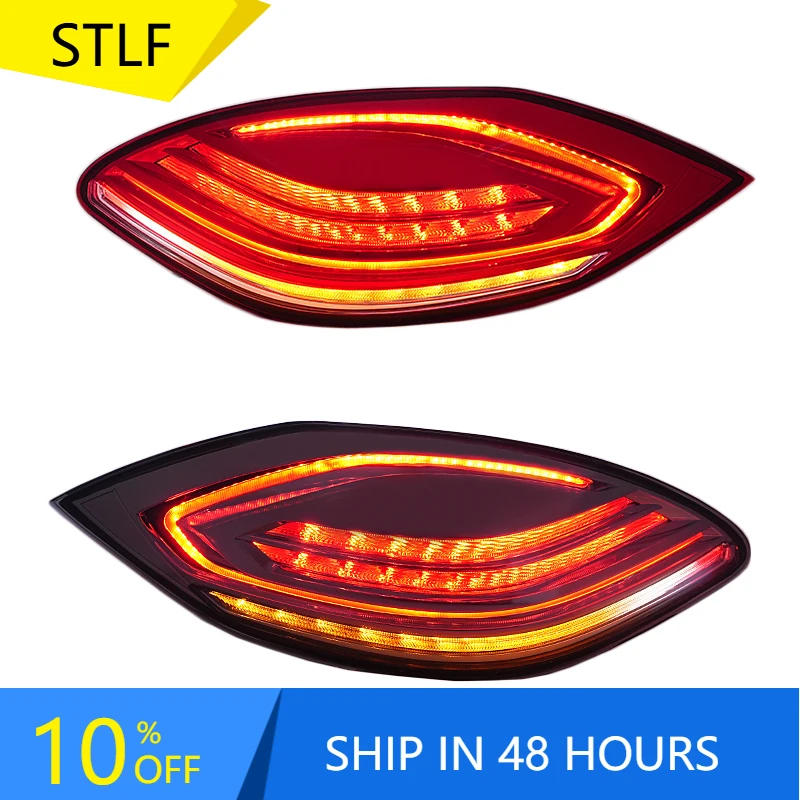 

STLF2010-2014 for Porsches Panamera Auto Fit 970 Modified New LED Smoked Taillights Assembly with Red Lens Color