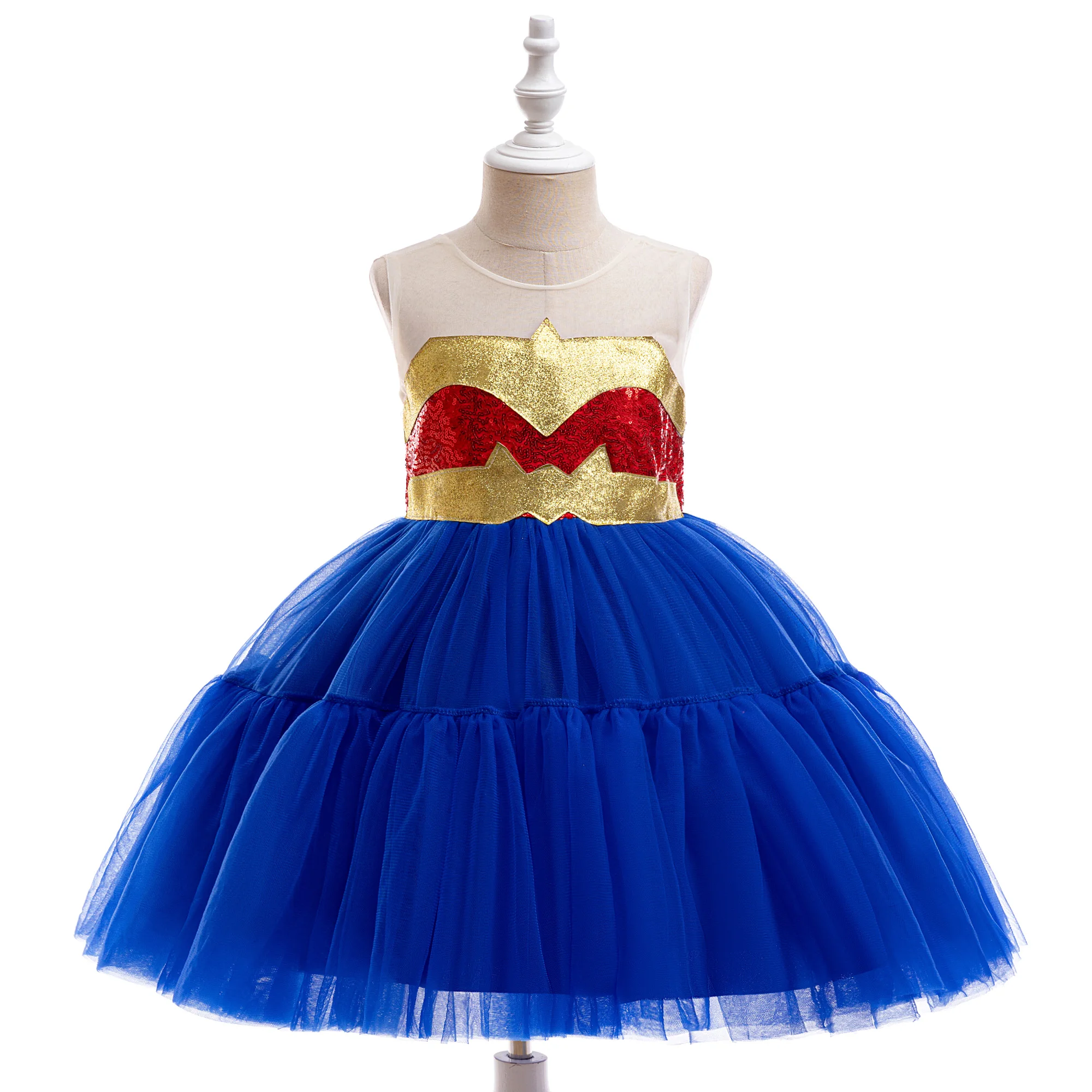 SuperHero Girl Party Dress Barbie Pink Wonder Carnival Halloween Costume Cosplay Dawn Of Justice Birthday Dresses Christmas Gown