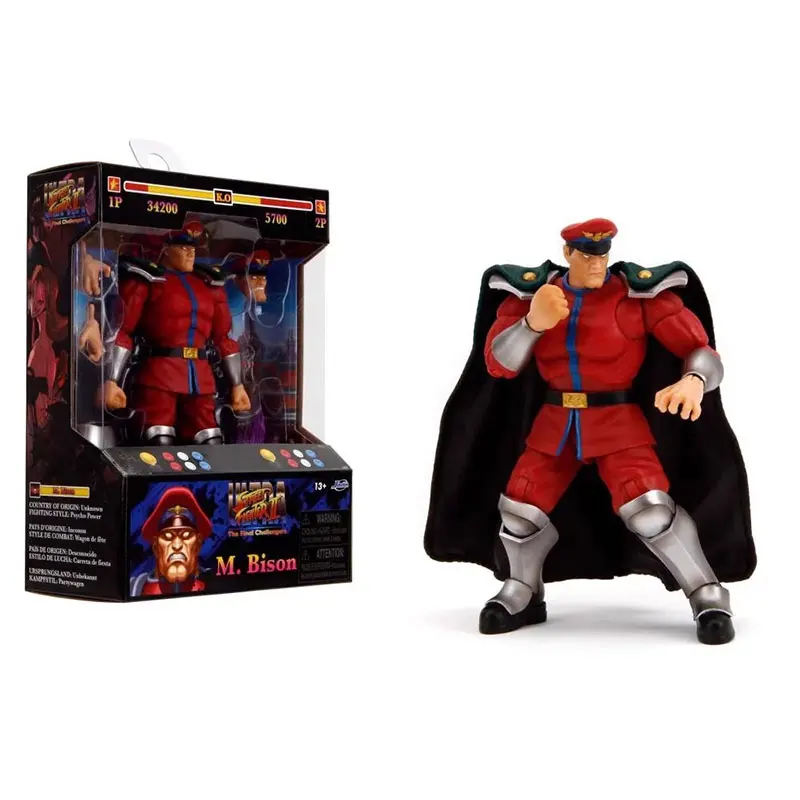 

In Stock Original Jada Ultra Street Fighter II The Final Challengers M.Bison 6 Inch Action Figure