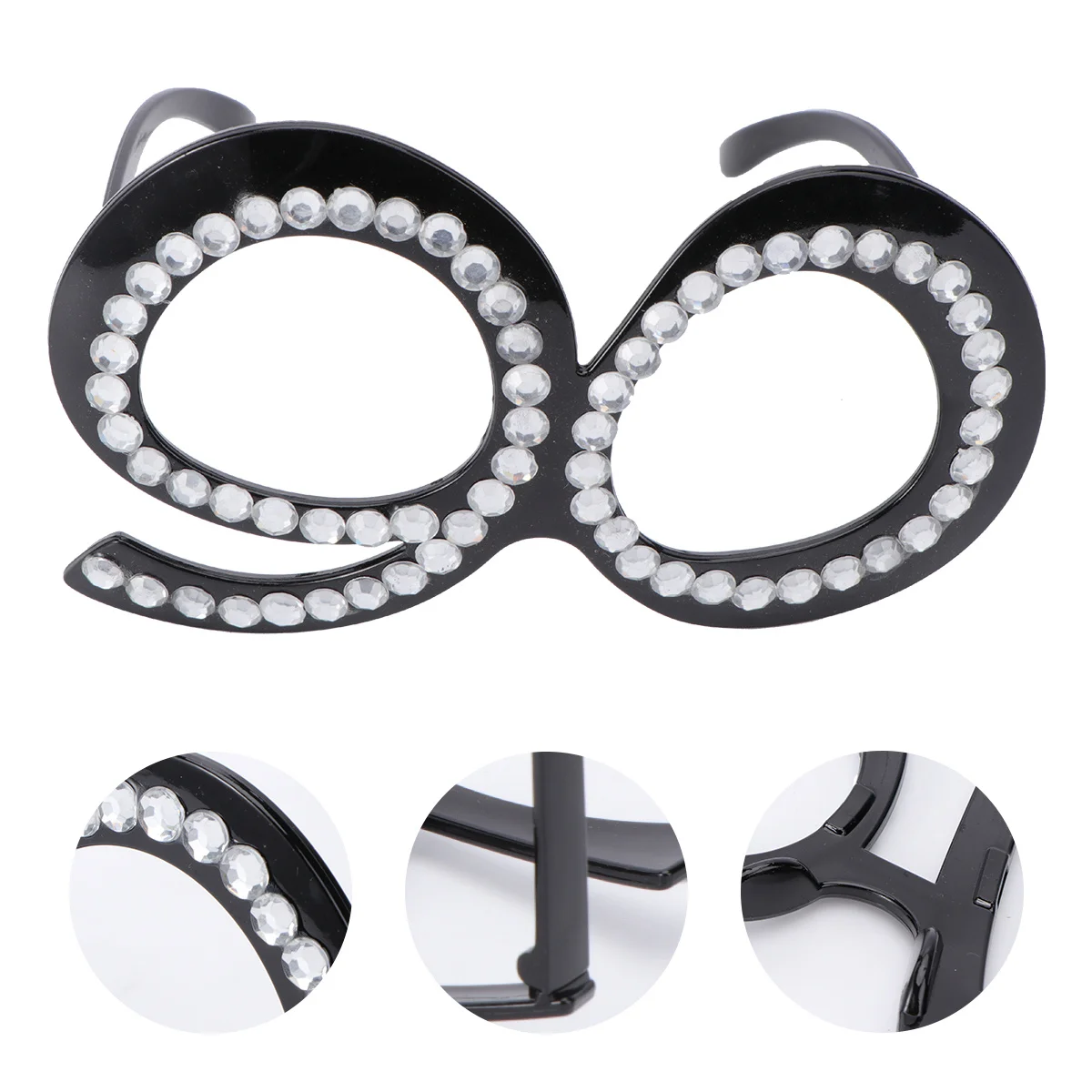 

1pc Party Supplies Light Weight Number Glasses For Birthday Carnival Photo Booth Props Plastic Party Glasses