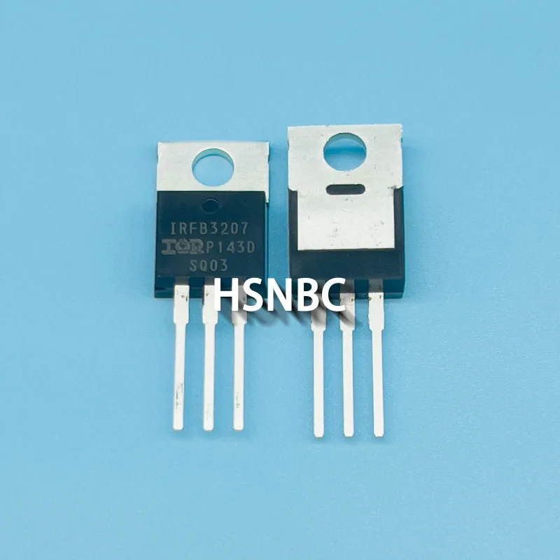 10Pcs/Lot IRFB3207PBF IRFB3207 FB3207 TO-220 75V 180A MOSFET N-Channel Power Transistor 100% New Imported Original