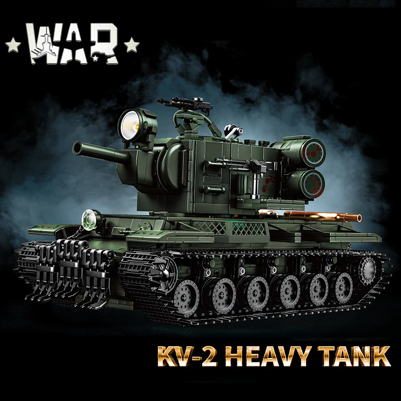 

2235 шт. KV-2 тяжелый танк MOC строительные наборы военная военная серия кирпичи модель орнамент DIY игрушки для мальчиков взрослых детей технический подарок