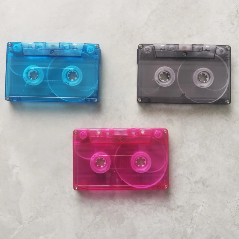 1Pc Transparent Cassette Tape Storage Box - Dustproof Case for Audio Magnetic Recording Blank Tapes