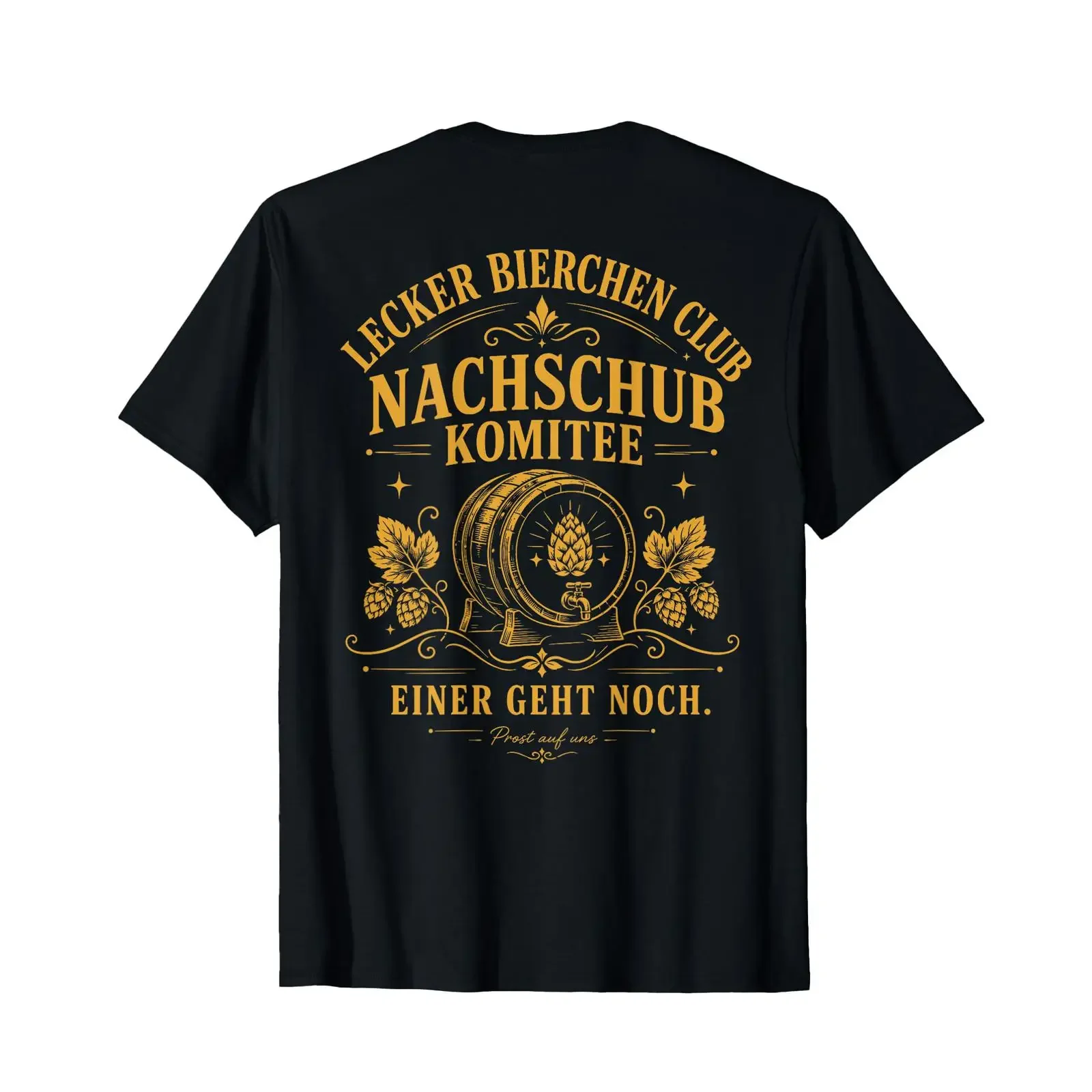 LECKER Bierchen Club T Shirt vintage Washed Comfortable Breathable homme Stylish graphic Slightly Stretched designer clothes