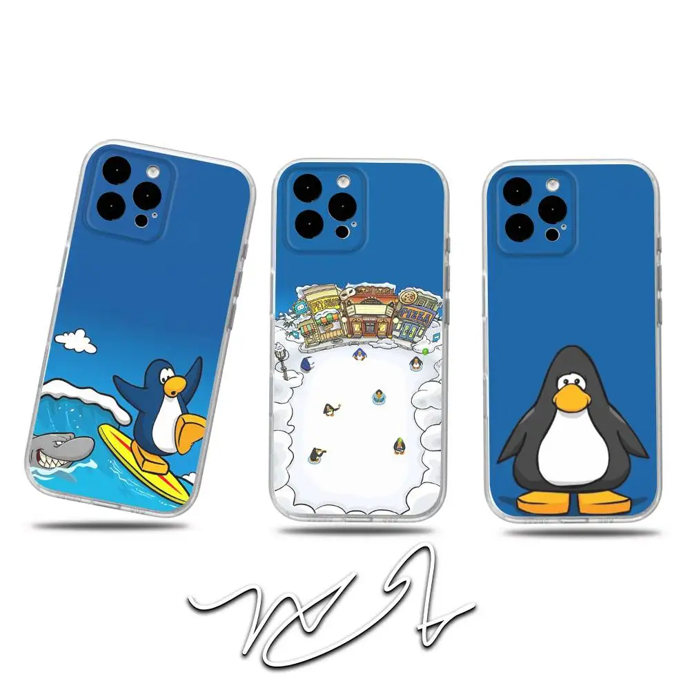 

ClubS Game Penguin-S Phone Case For iPhone 17,16,15,14,13,12,11 Pro,Max,Plus,X,XS,XR,SE4,E Mini Transparent Soft Cover