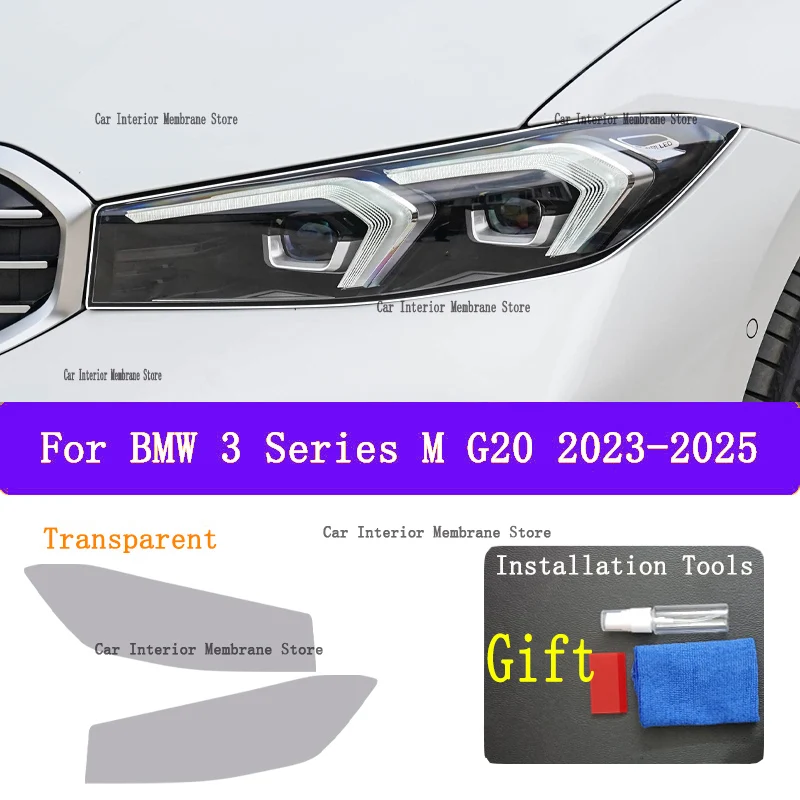 

For BMW 3 Series M G20 2024 Anti scratch film for exterior headlights, headlight color, repair parts, stickers