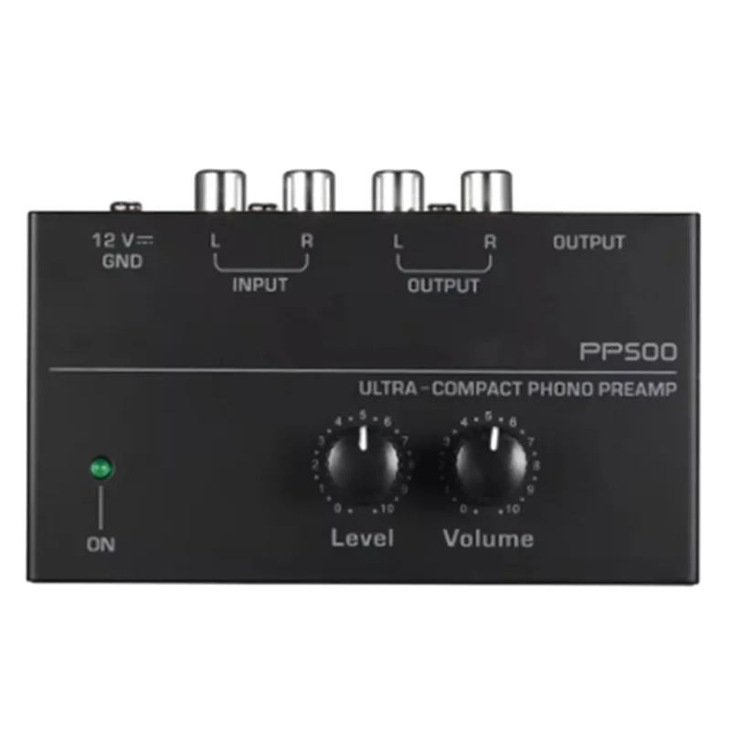 A73E-PP500 Platenspeler Voorversterker Vinyl Draaitafel Versterker Voorversterker Draaitafel Volumeregeling Versterker US PLUG