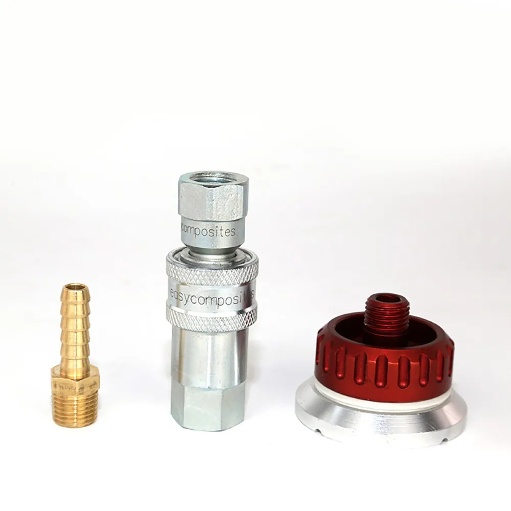 1Pcs Reusable Self-Sealing Metal Vacuum Valve Nozzle – Vacuum Bag Connector for Prepreg Carbon Fiber Resin Infusion