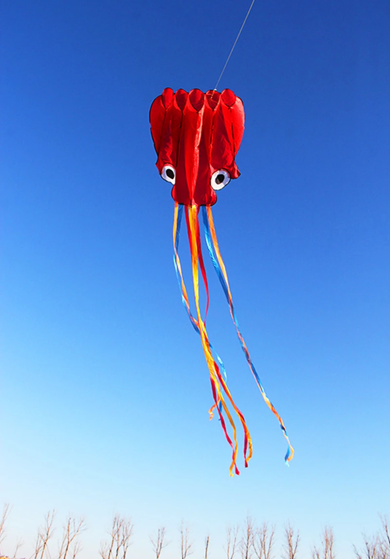 gratis verzending nieuwe octopus vliegers vliegen speelgoed voor kinderen vliegers lijn outdoor games kind vliegende vlinders vislijn winder