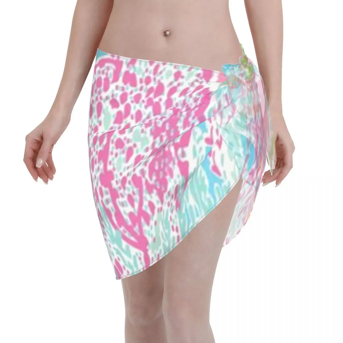 

Promotion Lilly Inspired Print Women's Beach Wrap SkirtIsland Trip Cover Up Pareo
