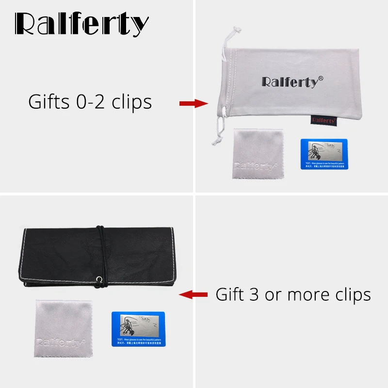 Ralferty Magnetic Sunglasses Women Men Clip On Sunglass Polarized UV400 TR90 3D Night Vision Prescription Optic Eyeglasses Frame