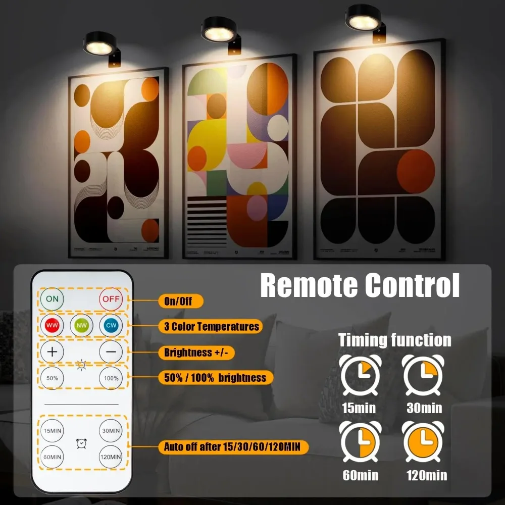 1-8 قطع RGB إطار صورة LED مغناطيسي عرض فني مع جهاز تحكم عن بعد، إضاءة ديكور الحائط للمنزل والمكتب