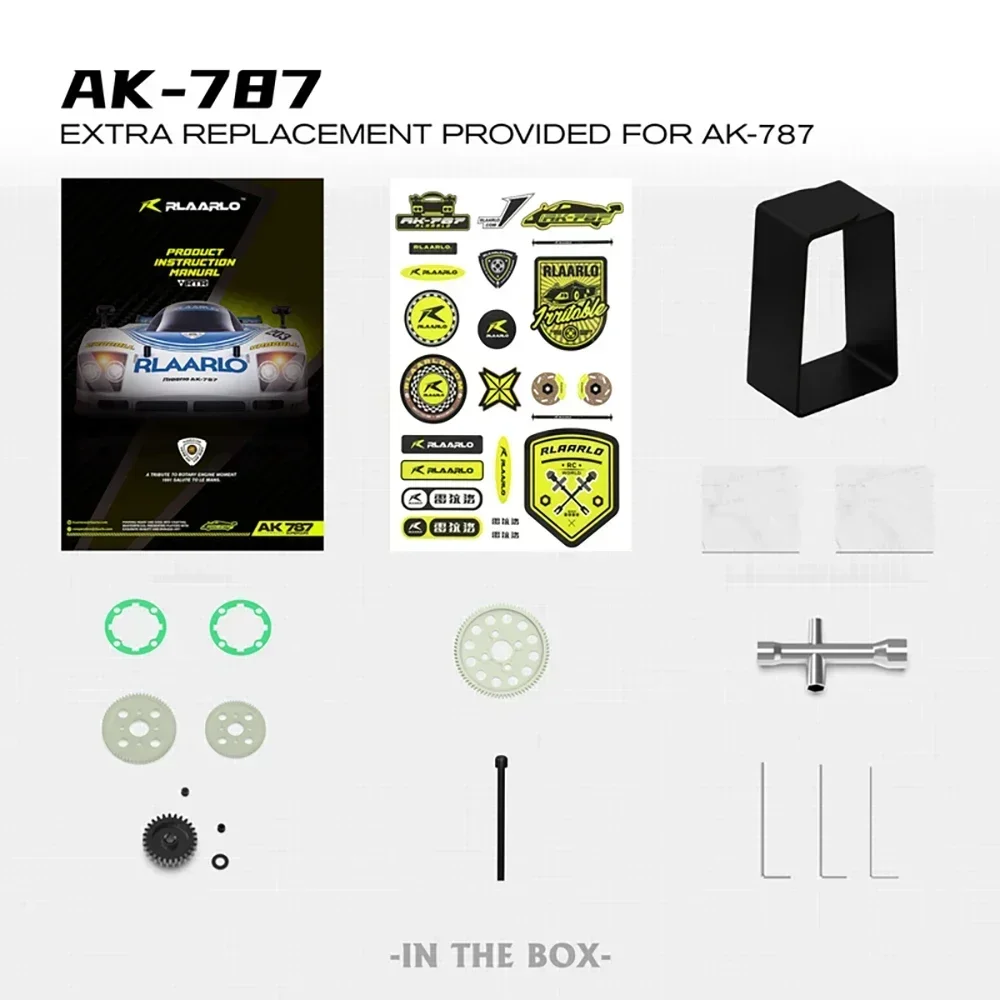 RLAARLO AK-787 1/10 على الطريق سباق ألياف الكربون نسخة ونسخة معدنية RC نموذج كهربائي سيارة الكبار ألعاب أطفال