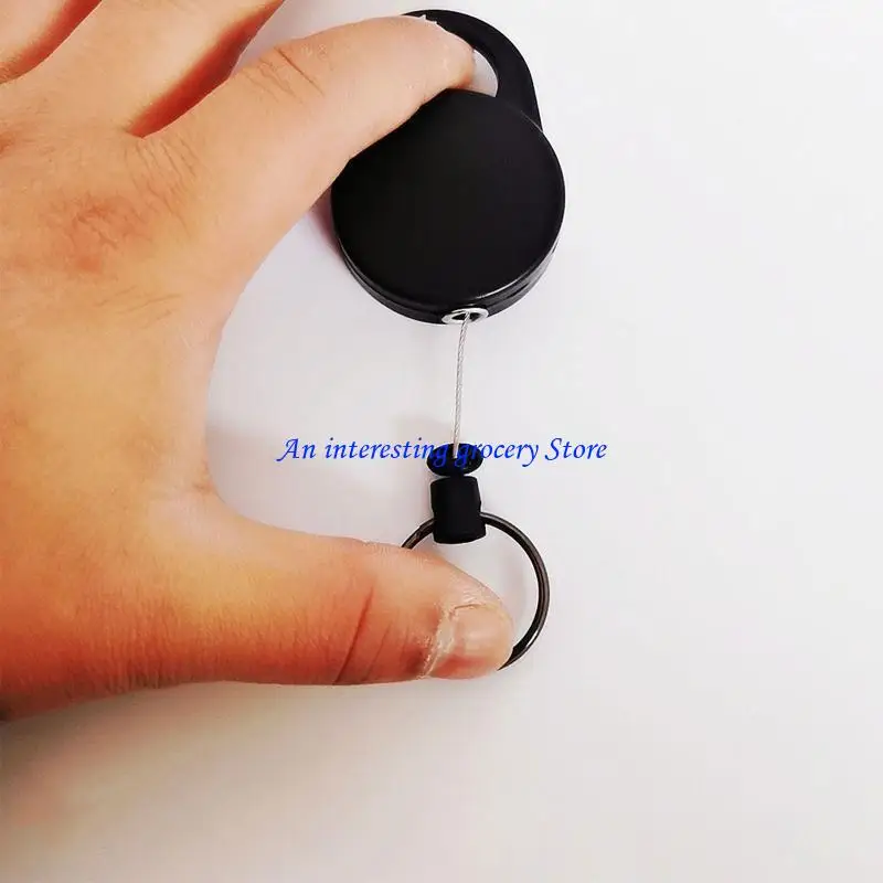 652D Retractable Badge Reel with Carabiner Retractable Keychain Badge Holder Whistles Holder for Adult Car for Key Door fo