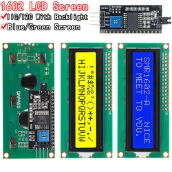 Lcd modul blau grün bildschirm iic/i2c 1602 für arduino 1602 lcd uno r3 mega2560 lcd1602 lcd1602 i2c