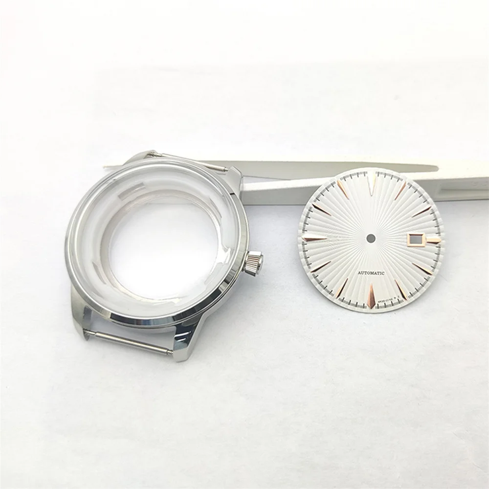 35mm Modify Steel Watch Case/ Single Calendar Dial Replacement Presage Shell Accessories for NH35/ NH35A/ NH36A/4R/38 Movements