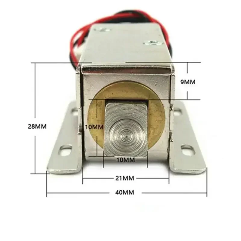 DC 12V/24V Mini Small Solenoid Electromagnetic Electric Control Cabinet Drawer Lock Intelligent Auto Lock for DIY Project